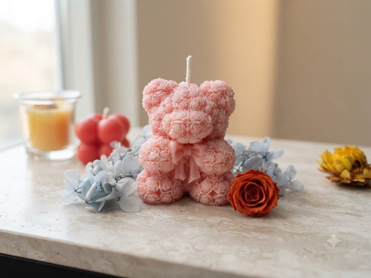 Teddy Candle