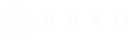 Vayu Scented Space logo, light version for dark backgrounds
